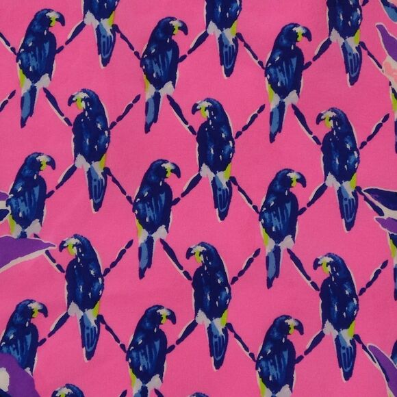 NWT Lilly Pulitzer Jackie Silk Shift Pecking Order Print Sleeveless Dress - Picture 9 of 14